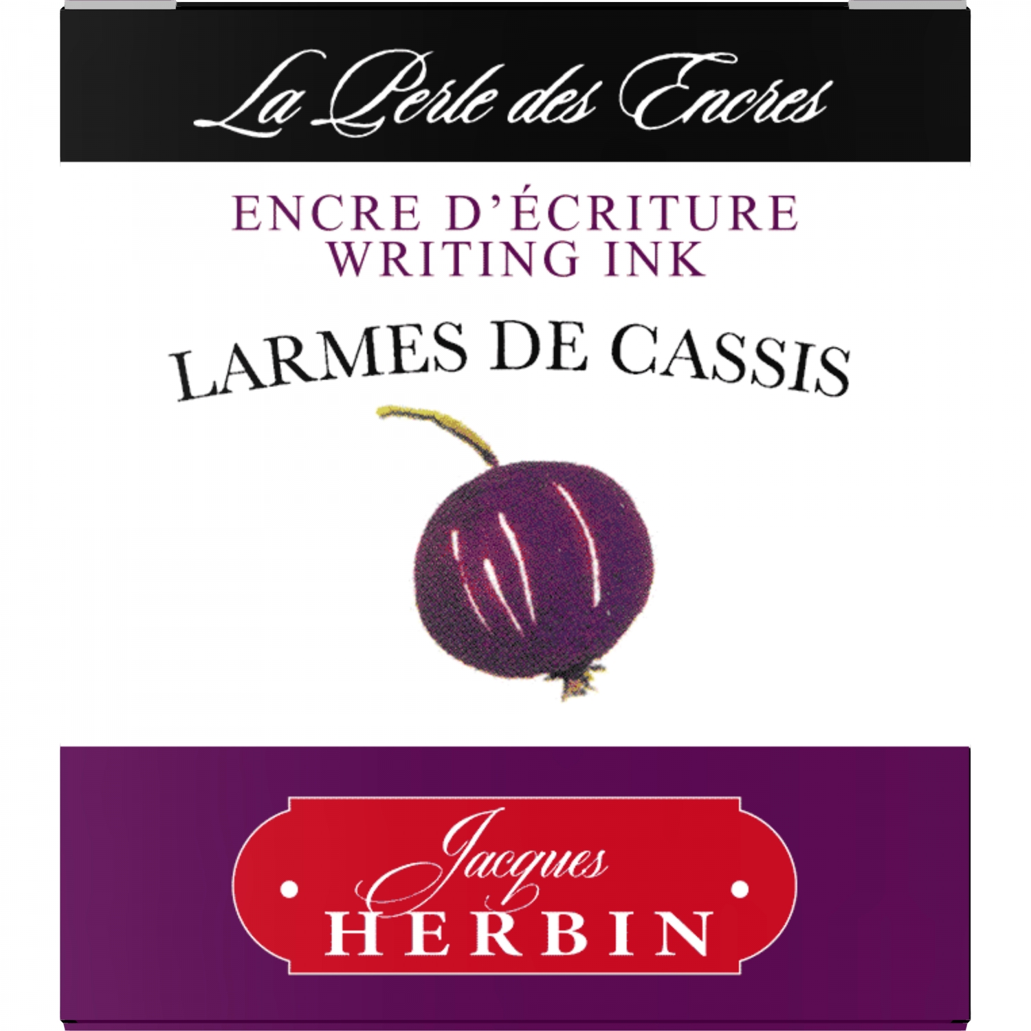 Imagine Produs Calimara Cerneala 30 ml Jacques Herbin Writing The Pearl of Inks Larmes de Cassis