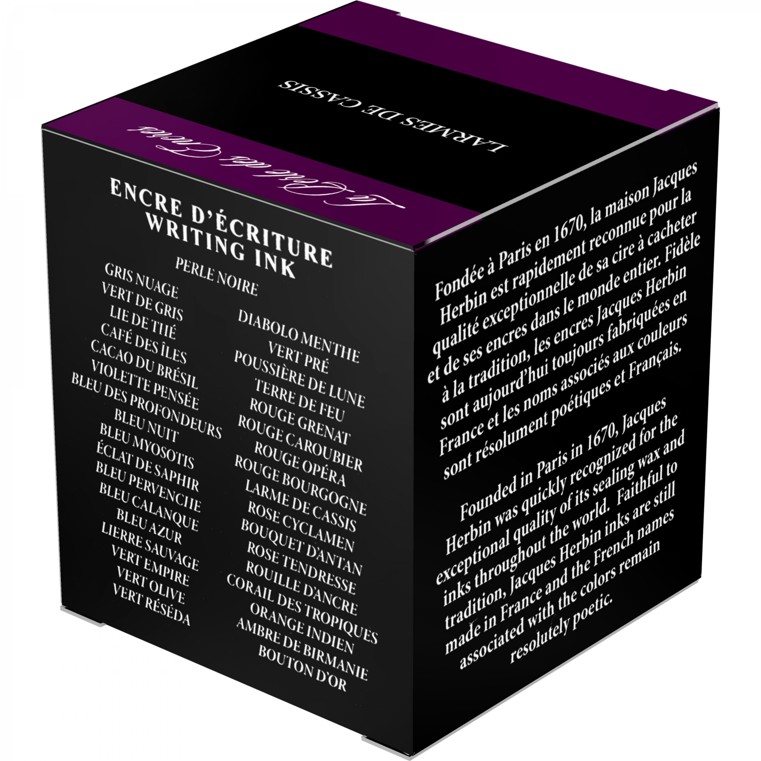 Imagine Produs Calimara Cerneala 30 ml Jacques Herbin Writing The Pearl of Inks Larmes de Cassis