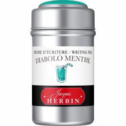 Set 6 Cartuse Standard International Jacques Herbin Writing The Pearl of Inks Diabolo Menthe