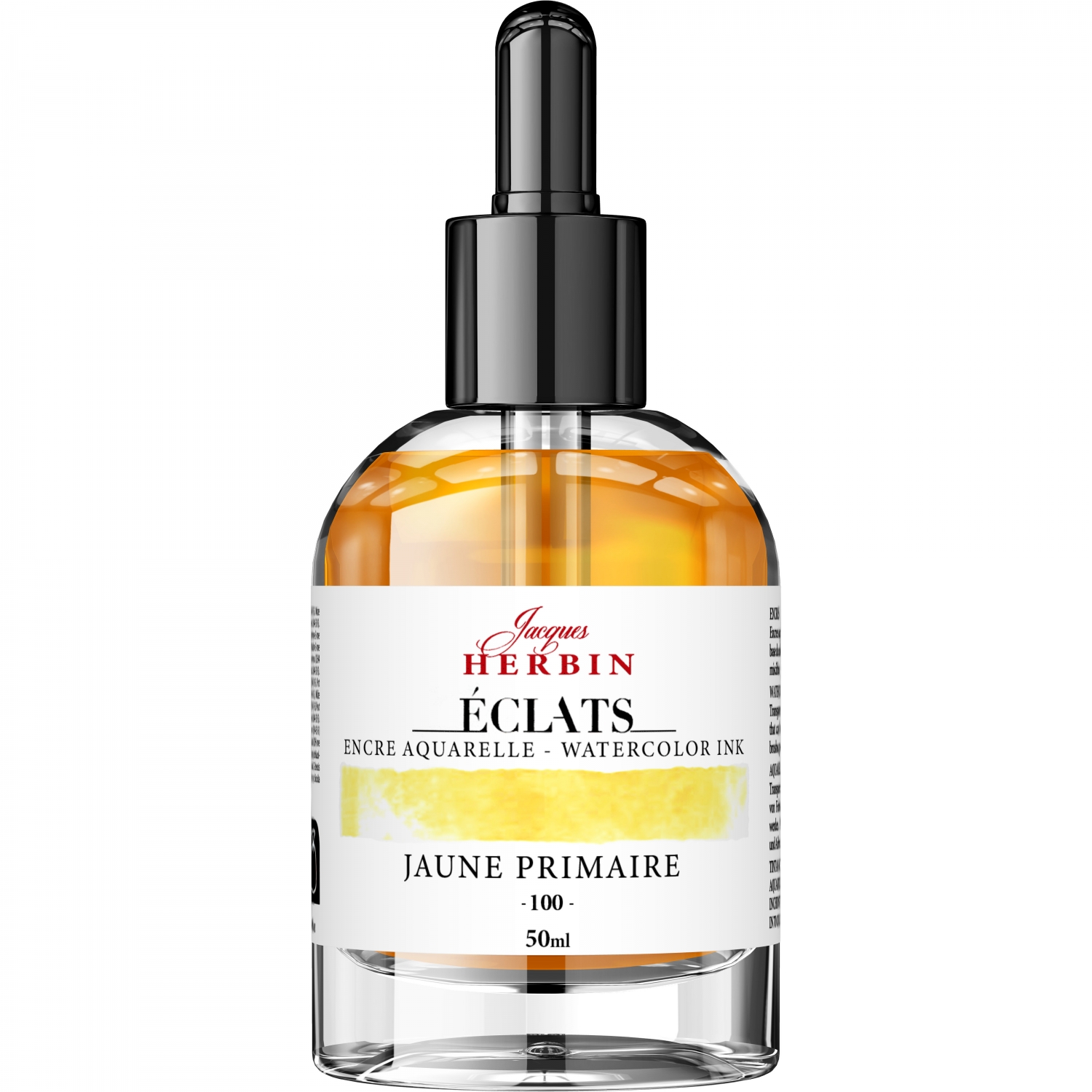 Imagine Produs Calimara Cerneala 50 ml Jacques Herbin Fine Arts Eclats Watercolor Jaune Primaire