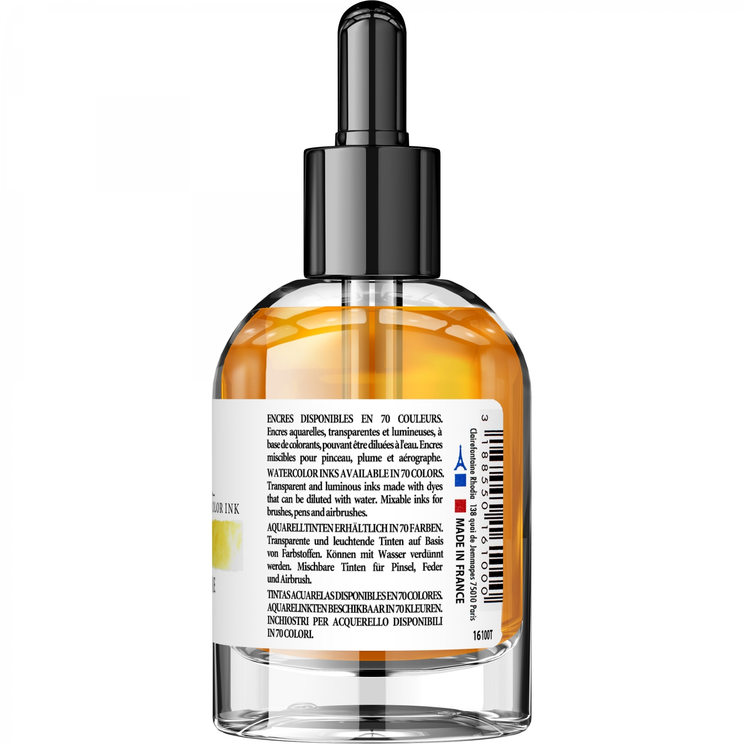 Imagine Produs Calimara Cerneala 50 ml Jacques Herbin Fine Arts Eclats Watercolor Jaune Primaire