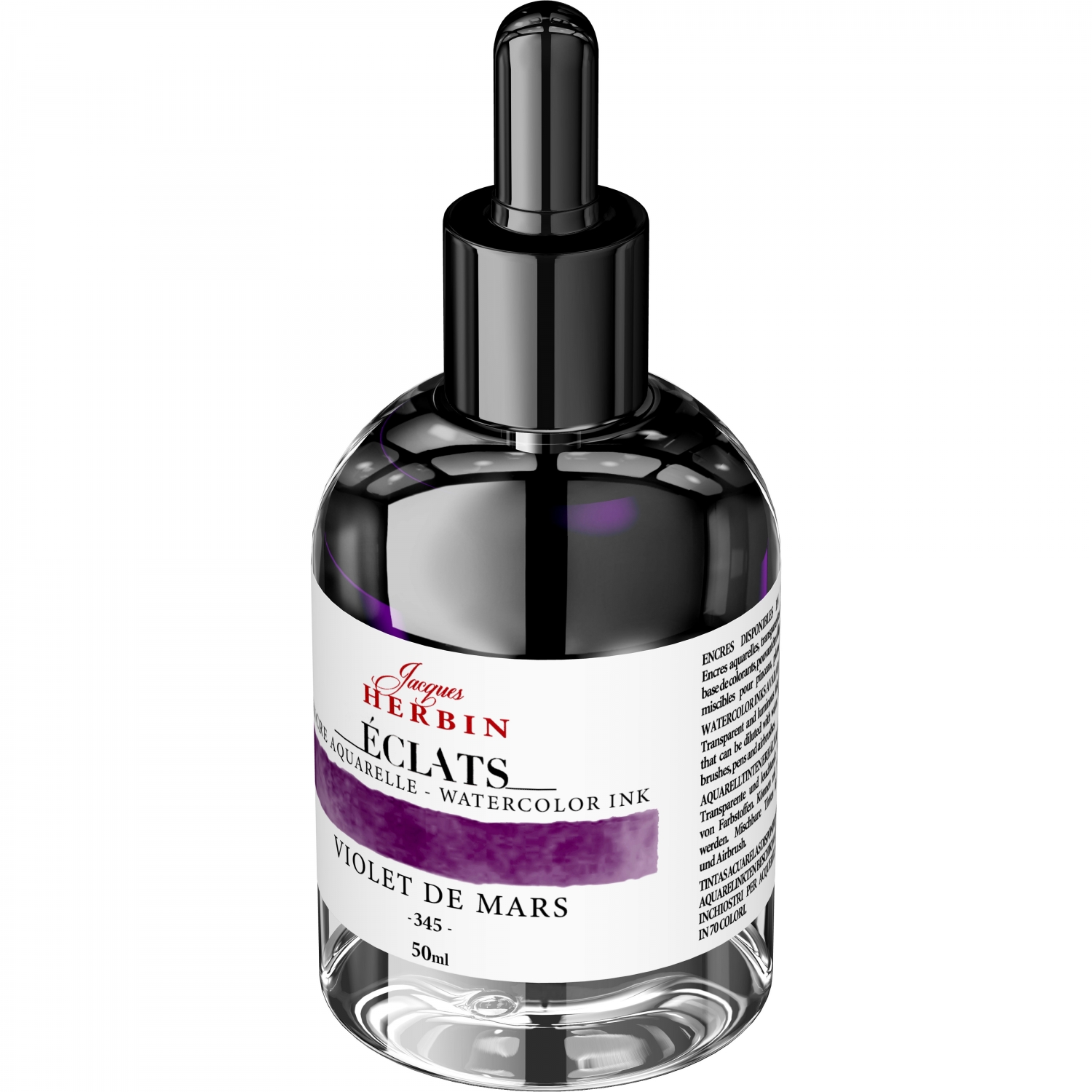 Imagine Produs Calimara Cerneala 50 ml Jacques Herbin Fine Arts Eclats Watercolor Violet de Mars