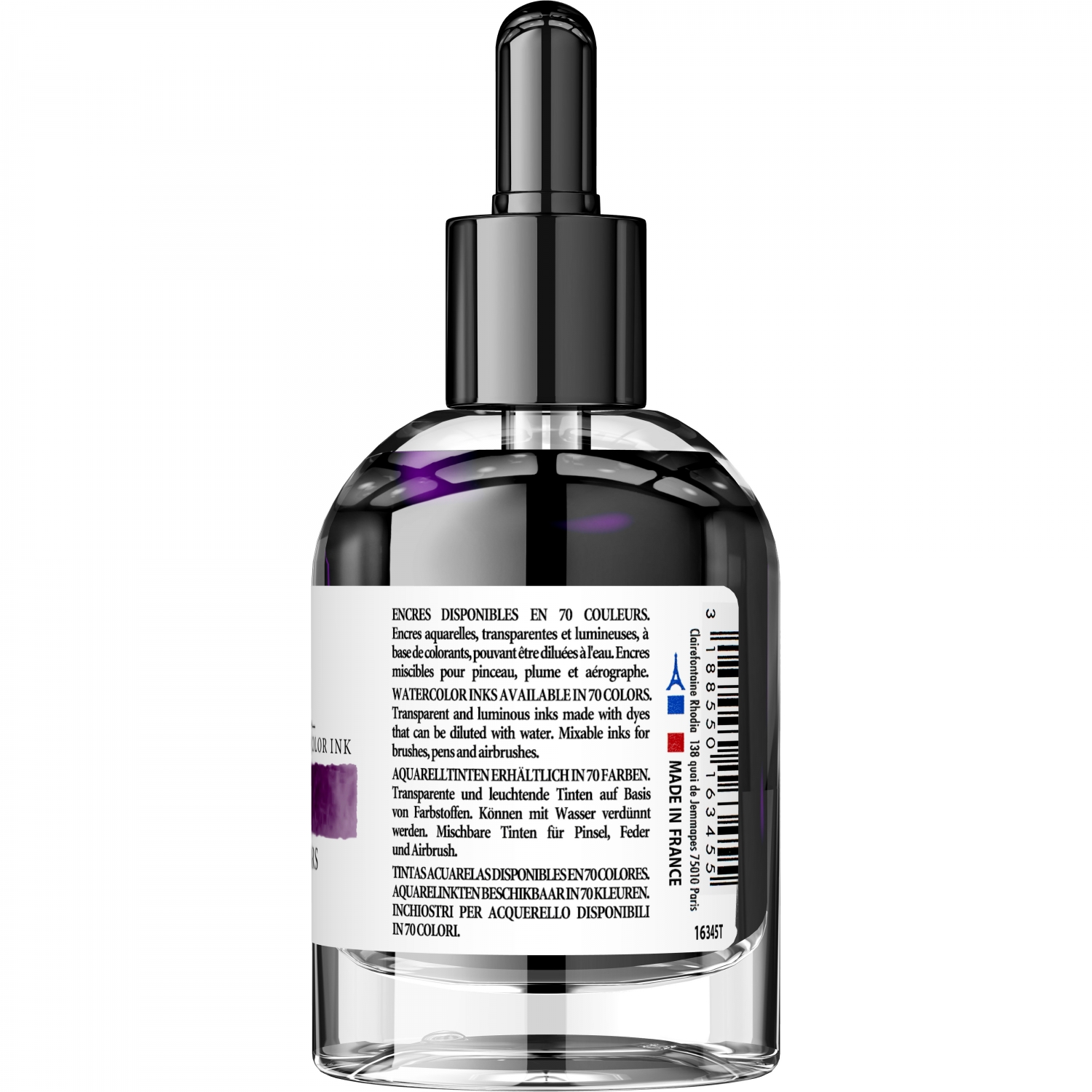 Imagine Produs Calimara Cerneala 50 ml Jacques Herbin Fine Arts Eclats Watercolor Violet de Mars