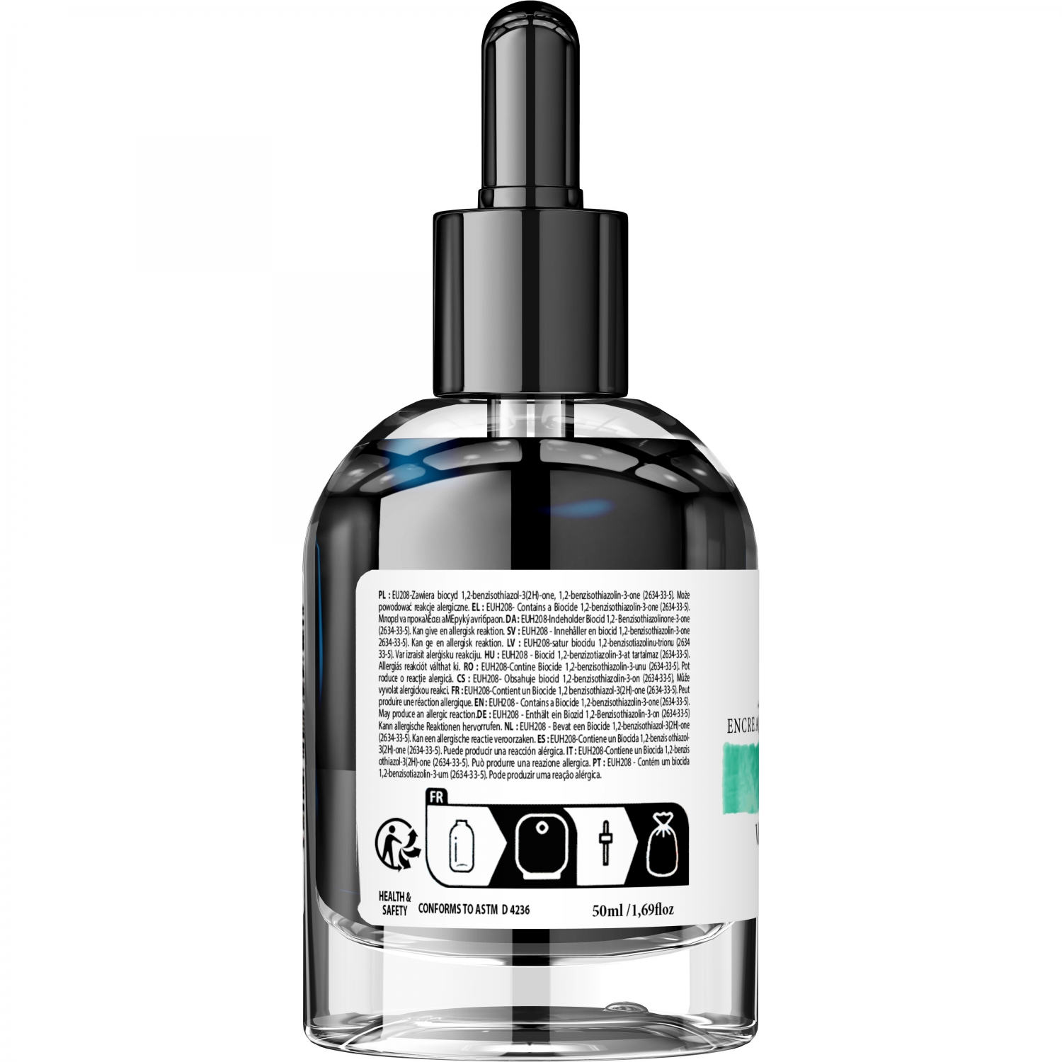Imagine Produs Calimara Cerneala 50 ml Jacques Herbin Fine Arts Eclats Watercolor Vert Emeraude