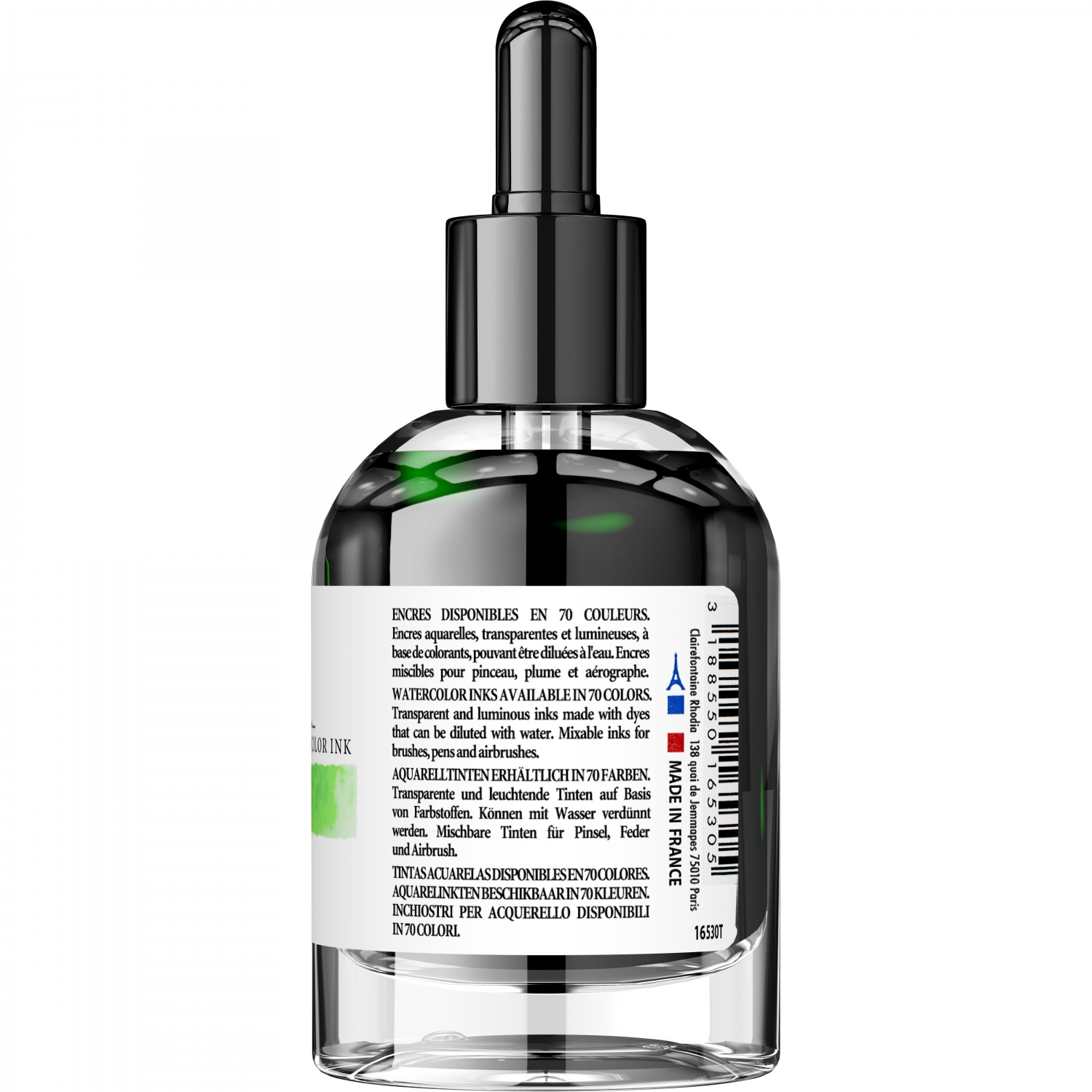Imagine Produs Calimara Cerneala 50 ml Jacques Herbin Fine Arts Eclats Watercolor Vert Anis