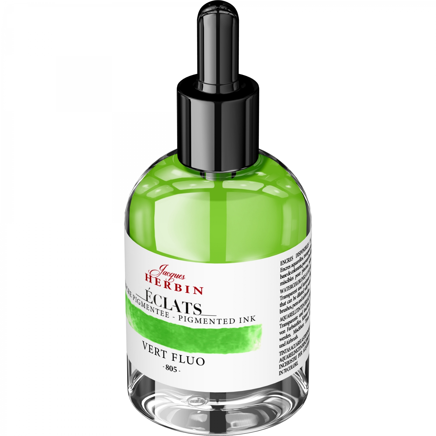 Imagine Produs Calimara Cerneala 50 ml Jacques Herbin Fine Arts Eclats Pigmented Vert Fluo