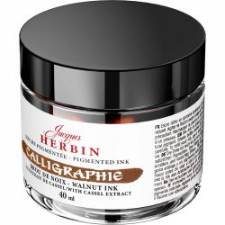 Calimara 40 ml Jacques Herbin Fine Arts Calligraphy Pigmented Brou de Noix