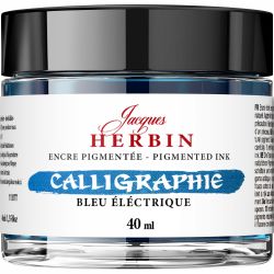 Calimara 40 ml Jacques Herbin Fine Arts Calligraphy Pigmented Bleu Electrique