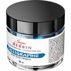 Calimara 40 ml Jacques Herbin Fine Arts Calligraphy Pigmented Bleu Electrique