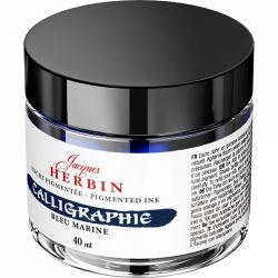 Calimara 40 ml Jacques Herbin Fine Arts Calligraphy Pigmented Bleu Marine