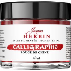 Calimara 40 ml Jacques Herbin Fine Arts Calligraphy Pigmented Rouge de Chine