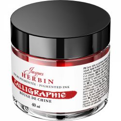 Calimara 40 ml Jacques Herbin Fine Arts Calligraphy Pigmented Rouge de Chine