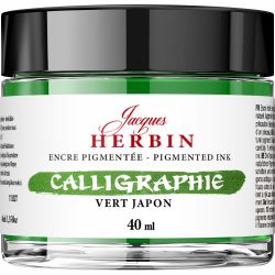 Calimara 40 ml Jacques Herbin Fine Arts Calligraphy Pigmented Vert Japon