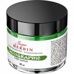 Calimara 40 ml Jacques Herbin Fine Arts Calligraphy Pigmented Vert Japon