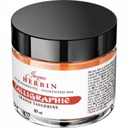 Calimara 40 ml Jacques Herbin Fine Arts Calligraphy Pigmented Orange Tangerine