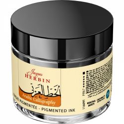 Calimara 40 ml Jacques Herbin Fine Arts Calligraphy Pigmented Arabe Noir