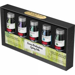 Set 5 Calimara 10 ml Jacques Herbin Writing Seasons Spring