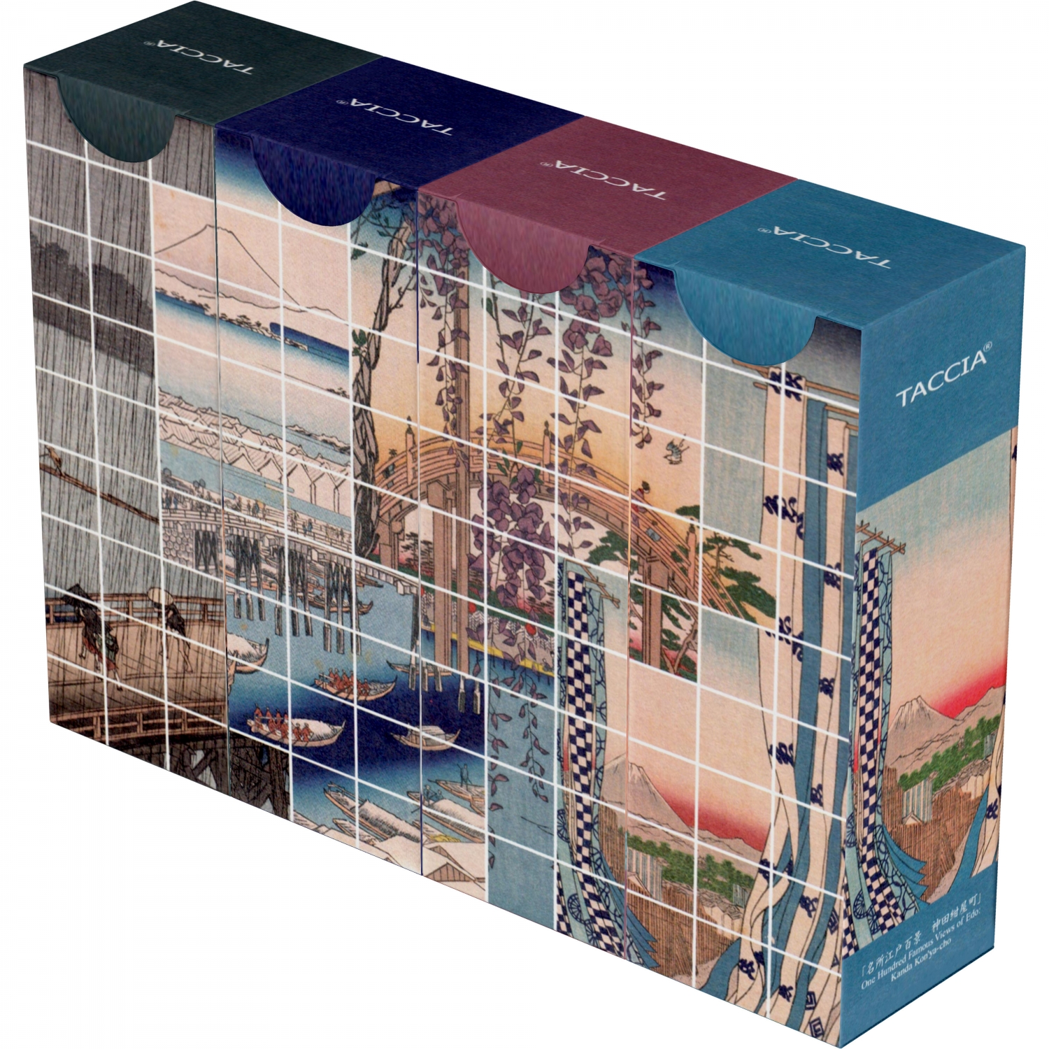 Imagine Produs Set 4 Calimara Cerneala 12 ml Taccia Ukiyoe Hiroshige