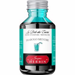 Calimara Cerneala 100 ml Jacques Herbin Writing The Pearl of Inks Diabolo Menthe