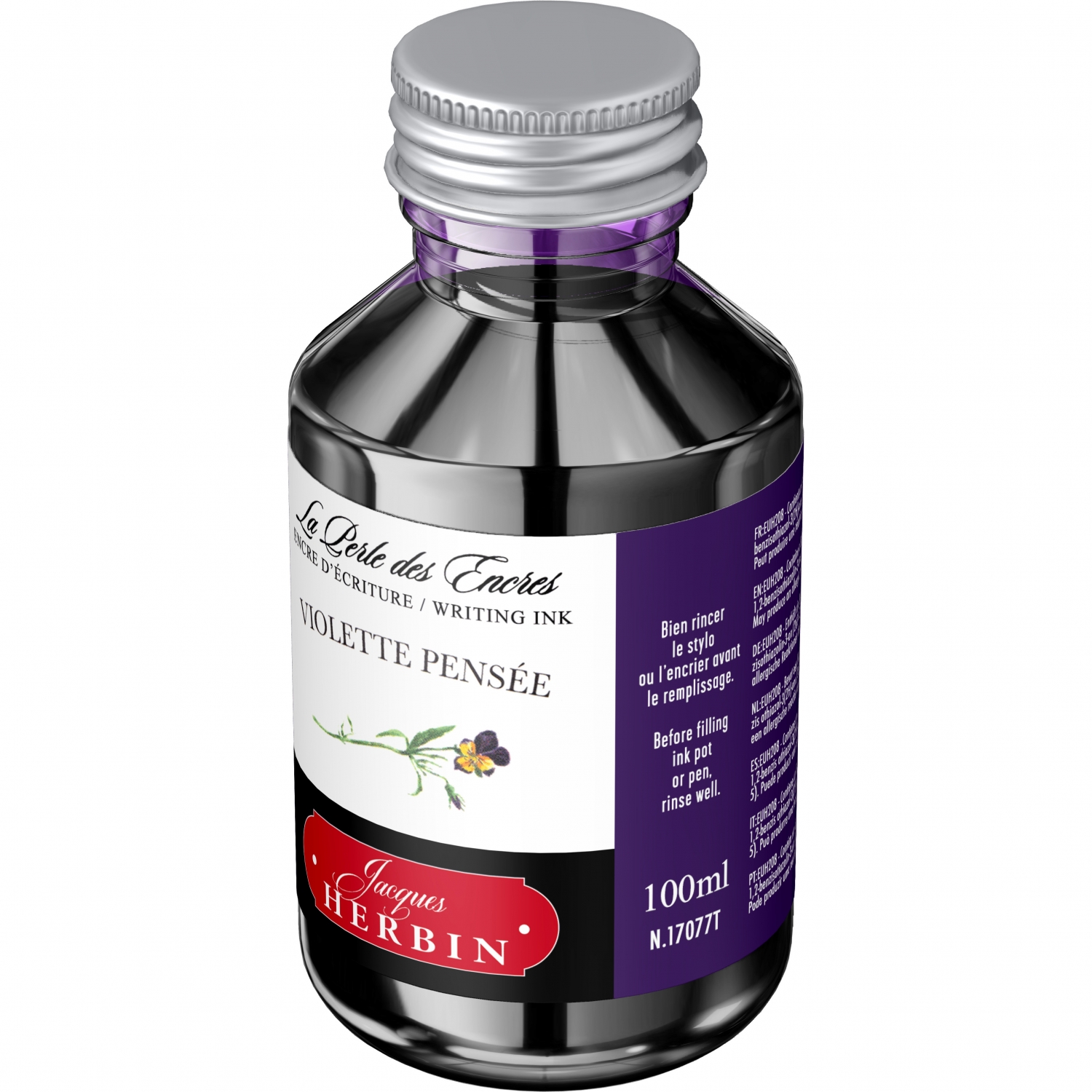 Imagine Produs Calimara Cerneala 100 ml Jacques Herbin Writing The Pearl of Inks Violette Pensee