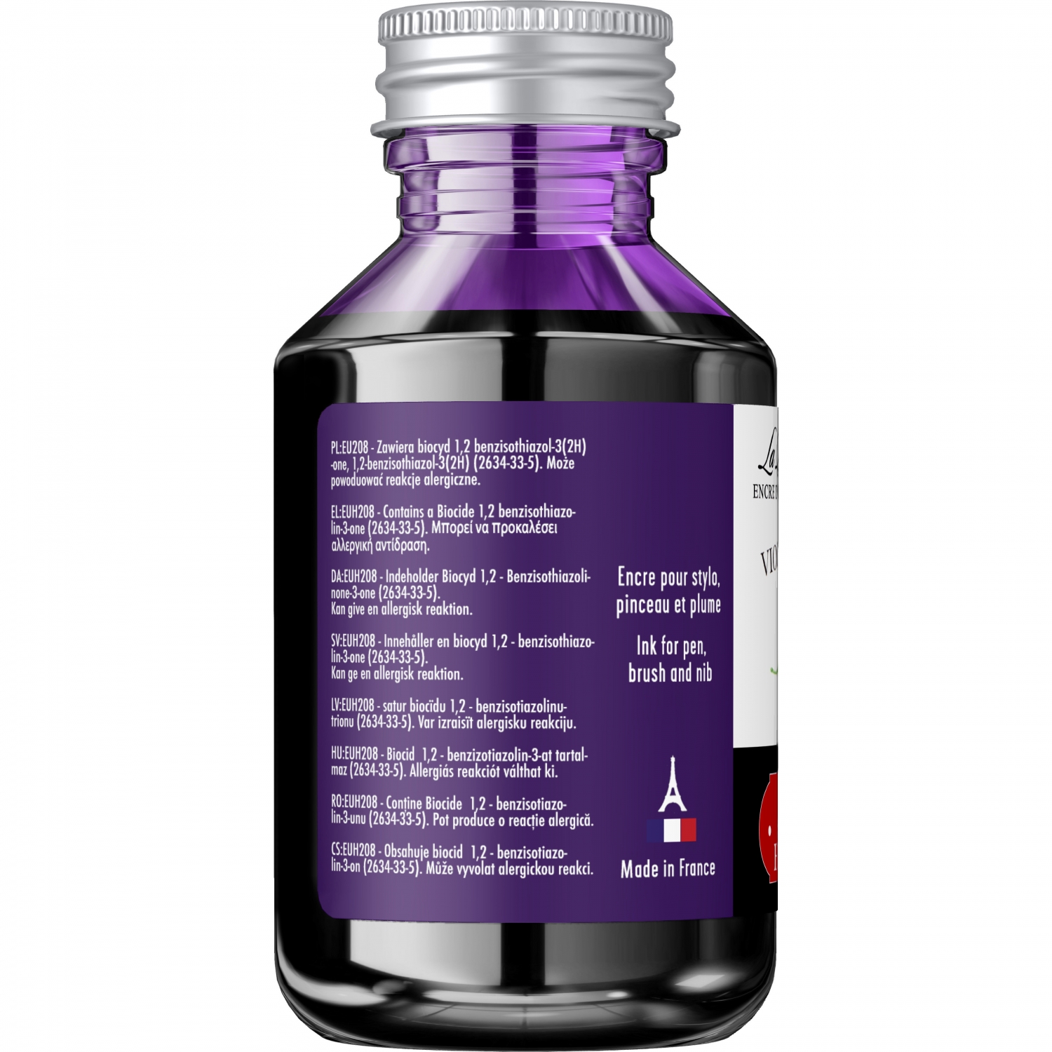 Imagine Produs Calimara Cerneala 100 ml Jacques Herbin Writing The Pearl of Inks Violette Pensee