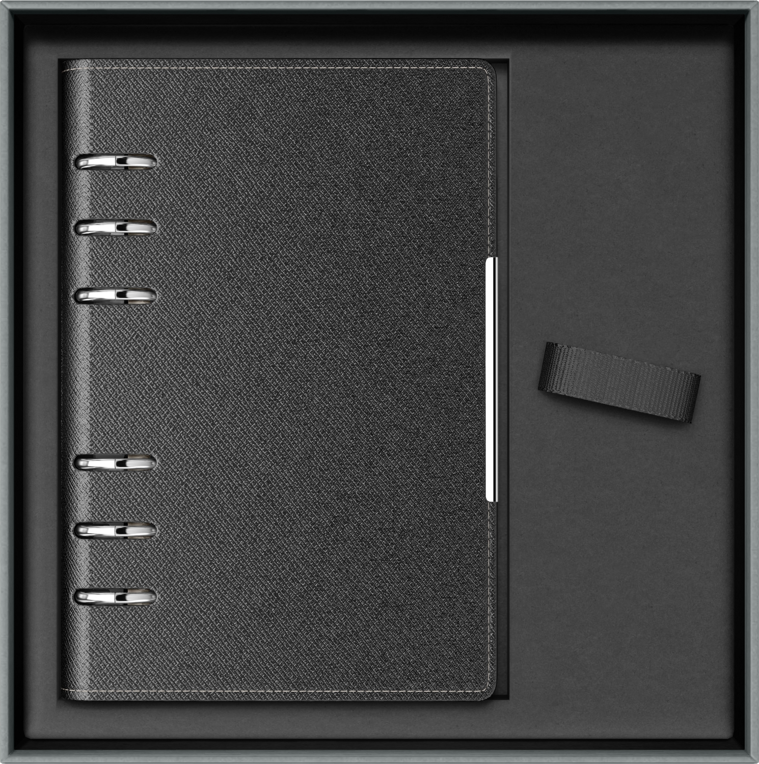 Imagine Produs Cutie Cadou Parker Duo cu Organizer 6 inele B6 Black Royal III