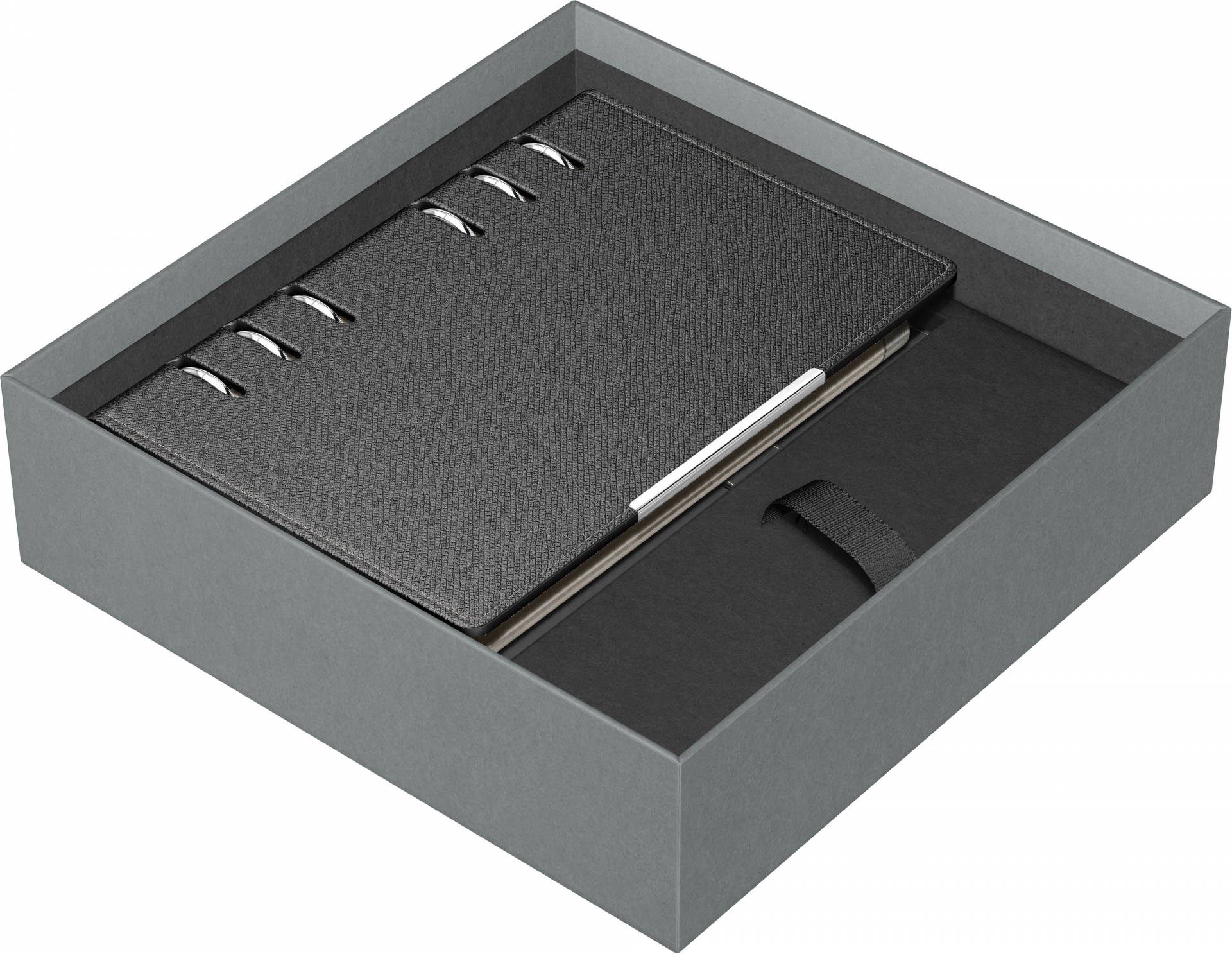 Imagine Produs Cutie Cadou Parker Duo cu Organizer 6 inele B6 Black Royal III