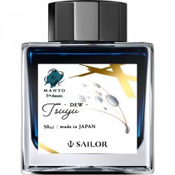 Calimara Cerneala 50 ml Sailor Manyo 5th Anniversary Tsuyu - Dew - Blue Black
