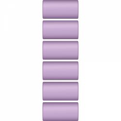 Mini Radiera Creion Mecanic Ballograf Rondo Lilac - 6 Buc