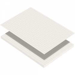 Top Coli Hartie A5 Iroful Loose Sheet - Ivory Lined 7 mm vertical type - 100 foi 75 g/mp - PI-A5P-YWY