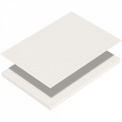 Top Coli Hartie A5 Iroful Loose Sheet - Ivory Lined 7 mm horizontal type - 100 foi 75 g/mp - PI-A5P-YWT