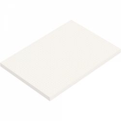 Top Coli Hartie A5 Iroful Loose Sheet - Ivory Dot Grid 5 mm - 100 foi 75 g/mp - PI-A5P-D5W