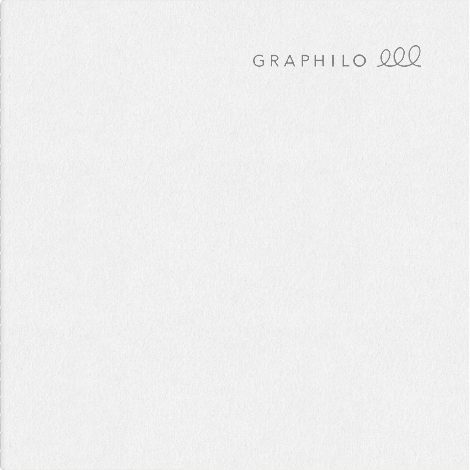 Imagine Produs Caiet 158 x 158 mm Graphilo Notebook Square - White Lined 8 mm - 60 pagini 81.4 g mp - 01-00492