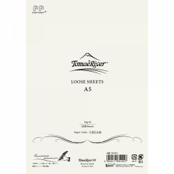 Top Coli Hartie A5 Tomoe River Loose Sheet - Cream Plain - 100 foi 52 g/mp - SR-A5P-C