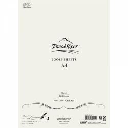 Top Coli Hartie A4 Tomoe River Loose Sheet - Cream Plain - 100 foi 52 g/mp - SR-A4P-C