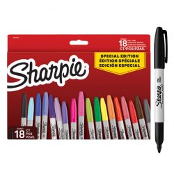 Set 18 Markere Permanente Bullet Sharpie Fine Point Special Edition Assorted Colors