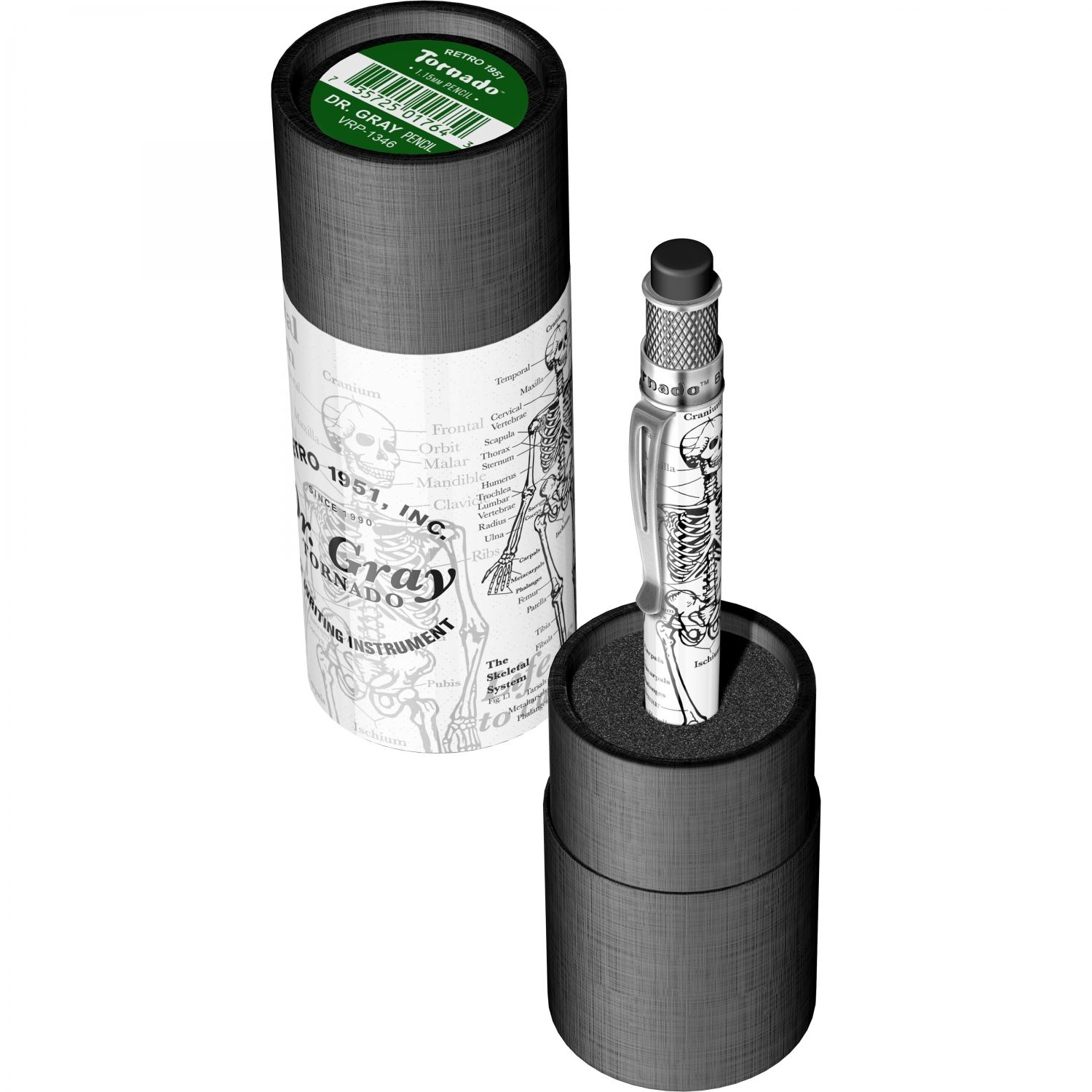 Imagine Produs Creion Mecanic 1.15 Retro 51 Tornado Vintage Metalsmith Dr. Gray Skeleton GID SWPT