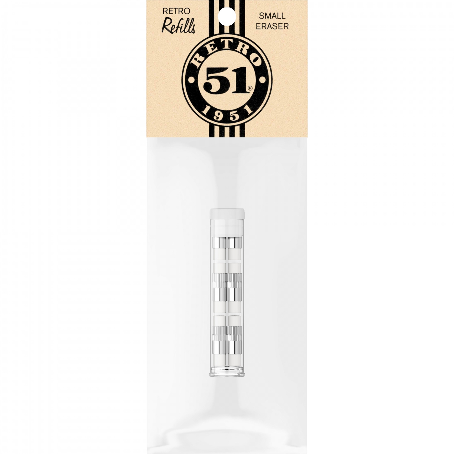 Imagine Produs Mini Radiera Creion Mecanic Retro 51 Hex-o-matic White - 6 Buc