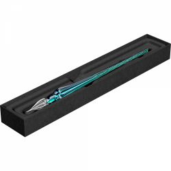 Toc Caligrafic de Sticla 18 cm Jacques Herbin Round Glass Pen Emerald