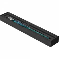 Toc Caligrafic de Sticla 18 cm Jacques Herbin Round Glass Pen Emerald