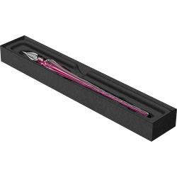 Toc Caligrafic de Sticla 18 cm Jacques Herbin Round Glass Pen Violet