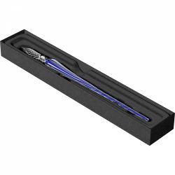 Toc Caligrafic de Sticla 18 cm Jacques Herbin Twisted Glass Pen Night Blue