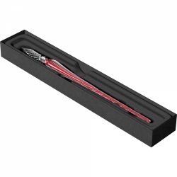 Toc Caligrafic de Sticla 18 cm Jacques Herbin Twisted Glass Pen Red