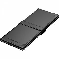 Etui Piele Jacques Herbin Collector's Black - 2 Piese