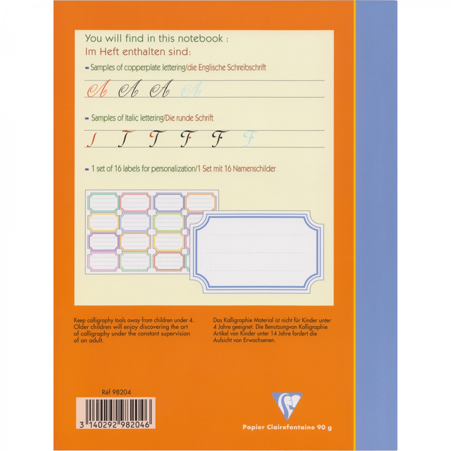 Imagine Produs Caiet de Initiere in Caligrafie B5 Brause Junior - White Lined - 40 pag