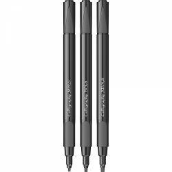 Set 3 Marker Caligrafic Jacques Herbin - M-2.5 B-3-6 XB-4.8 Black