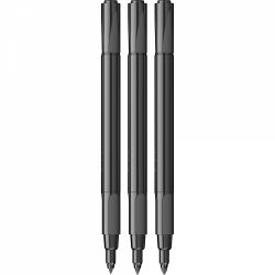 Set 3 Marker Caligrafic Jacques Herbin - M-2.5 B-3-6 XB-4.8 Black