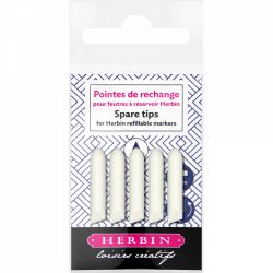 Rezerva Varf Marker Creativ Reincarcabil Jacques Herbin - 5 mm Bullet Chisel - 5 buc