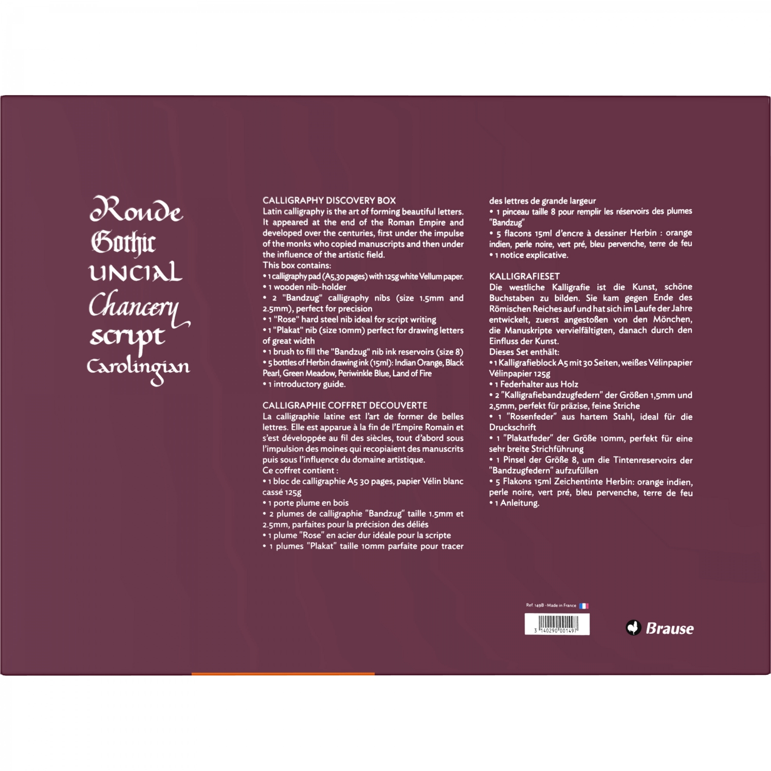 Imagine Produs Set de Invatare Caligrafie Brause Discovery