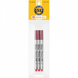 Mina Roller Retro 51 Capless Red - Mediu - 3 buc